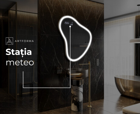 Oglinzi pentru baie cu LED în formă neregulată V222 #8