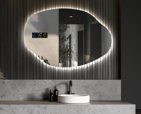 Oglinzi pentru baie cu LED în formă neregulată O221 #6