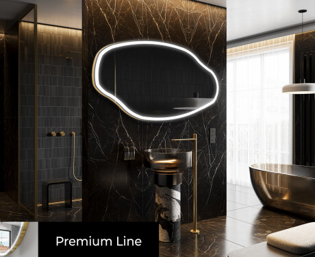 Oglinzi pentru baie cu LED în formă neregulată O222 #4
