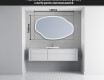 Oglinzi pentru baie cu LED în formă neregulată O222 #5