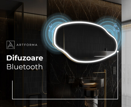 Oglinzi pentru baie cu LED în formă neregulată O222 #7