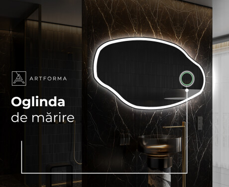 Oglinzi pentru baie cu LED în formă neregulată O222 #4