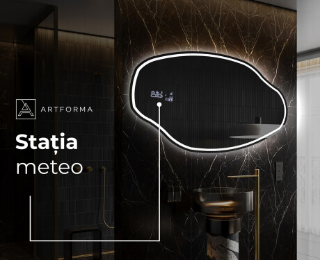 Oglinzi pentru baie cu LED în formă neregulată O223 #6