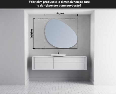 Oglinzi pentru baie cu LED în formă neregulată H221 #4