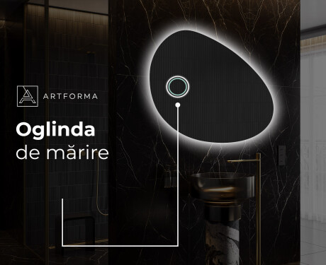 Oglinzi pentru baie cu LED în formă neregulată H221 #5