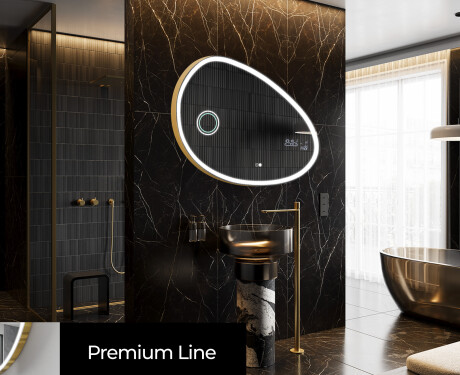 Oglinzi pentru baie cu LED în formă neregulată H222 #4