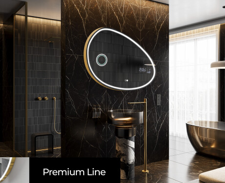 Oglinzi pentru baie cu LED în formă neregulată H223 #4