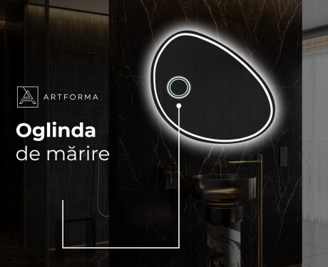 Oglinzi pentru baie cu LED în formă neregulată H223 #5