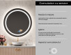 Rotunda oglinda cu LED la comanda L33 #6