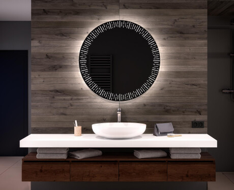 Rotunda oglinda cu LED la comanda L35