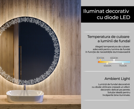 Rotunda oglinda cu LED la comanda L35 #4