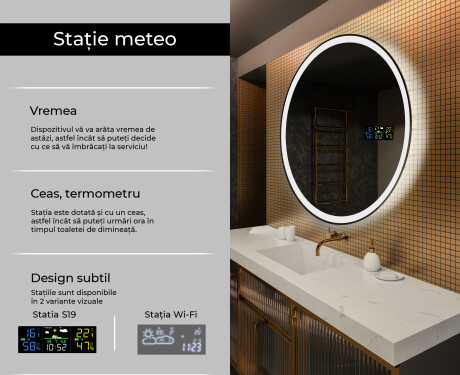 Rotunda oglinzi moderne baie cu leduri L76 #2