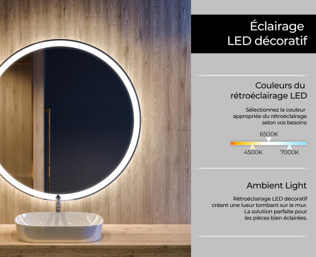 Rotunda oglinzi moderne baie cu leduri L76 #8
