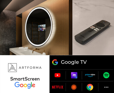 Rotunda oglinzi moderne baie cu leduri L76 #8