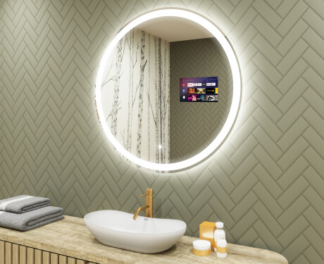Rotunda oglinzi moderne baie cu leduri L76 90cm - SmartScreen, DualColor