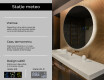 Rotunda oglinda LED mari de perete L82 #2