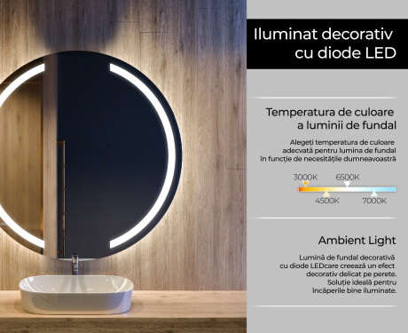 Rotunda oglinda cu LED la comanda L97 #4
