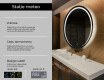 Rotunda oglinzi moderne baie cu leduri L98 #2