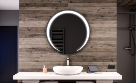Oglindă rotundă de baie cu iluminare LED98