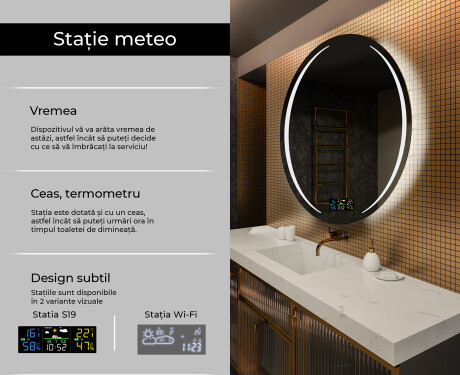 Rotunda oglinzi moderne baie cu leduri L99 #2