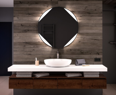 Rotunda oglinda cu LED la comanda L114
