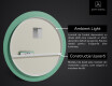 Rotunda oglinda cu LED la comanda L114 #3