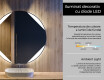Rotunda oglinda cu LED la comanda L114 #4