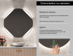 Rotunda oglinda cu LED la comanda L114 #6