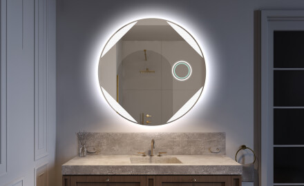 Rotunda oglinda cu LED la comanda L114