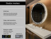 Rotunda oglinzi moderne baie cu leduri L115 #2