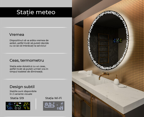 Rotunda oglinzi moderne baie cu leduri L115 #2