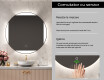 Rotunda oglinda cu LED la comanda L116 #6