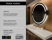Rotunda oglinda cu LED la comanda L118 #2