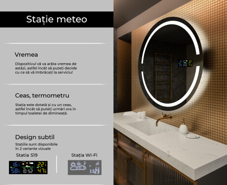 Rotunda oglinda cu LED la comanda L118 #2