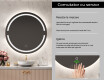 Rotunda oglinda cu LED la comanda L118 #6