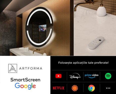 Rotunda oglinda cu LED la comanda L118 #7