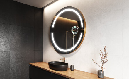 Rotunda oglinda cu LED la comanda L118