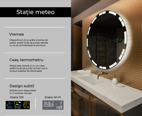 Rotunda oglinzi moderne baie cu leduri L121 #2