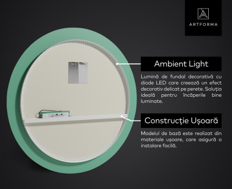 Rotunda oglinzi moderne baie cu leduri L121 #3