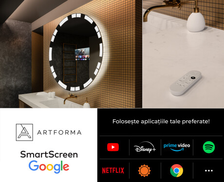 Rotunda oglinzi moderne baie cu leduri L121 #7