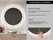 Rotunda oglinda cu LED la comanda L122 #6