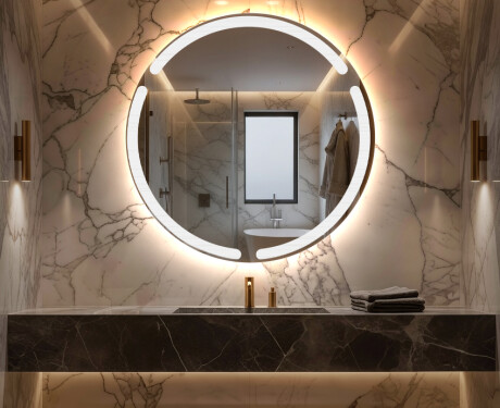 Rotunda oglinda cu LED baie de la baterii L119