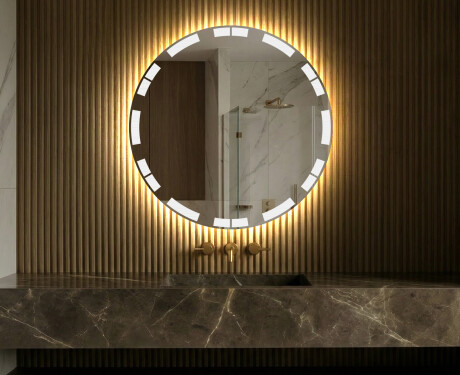 Rotunda oglinda cu LED baie de la baterii L121