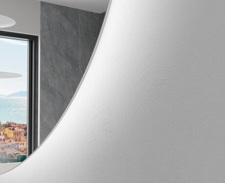 Oglindă cu LED Semilunară Modernă - Iluminare Eleganta pentru Baie A221 #2