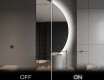 Oglindă cu LED Semilunară Modernă - Iluminare Eleganta pentru Baie A221 #3