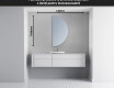 Oglindă cu LED Semilunară Modernă - Iluminare Eleganta pentru Baie A221 #4