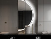 Oglindă cu LED Semilunară Modernă - Iluminare Eleganta pentru Baie A222 #3