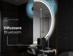 Oglindă cu LED Semilunară Modernă - Iluminare Eleganta pentru Baie A222 #5