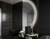 Oglindă cu LED Semilunară Modernă - Iluminare Eleganta pentru Baie A223