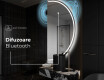 Oglindă cu LED Semilunară Modernă - Iluminare Eleganta pentru Baie A223 #5
